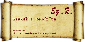 Szakál Renáta névjegykártya