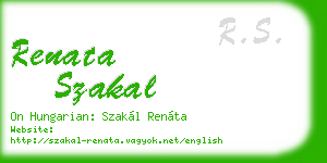renata szakal business card